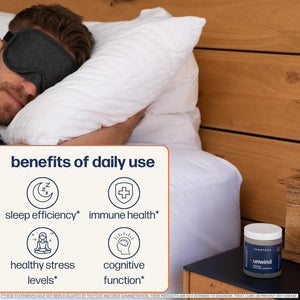 Avantera Unwind - Stress and Sleep Supplement for Adults - Support Healthy Stress Levels & Improve Sleep Efficiency - Magnesium, Melatonin, Ashwagandha, & More - 56 Vegan Capsules