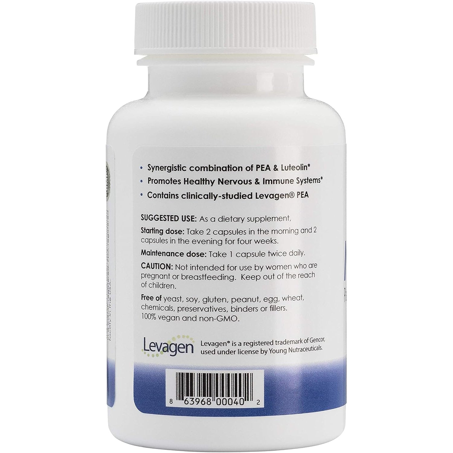 Mirica® - Pea (Palmitoylethanolamide) and Luteolin - Immune & Nervous System Support Supplement - 60 Ct