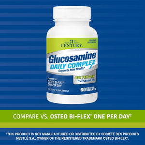 21St Century Glucosamine Daily Complex plus D Tablets, 60 Count (27708)