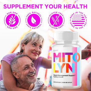 Mitolyn Pills, Official Mitolyn Purple Peel Capsules Advanced Formula Supplement, All Natural Mito Lyn Keto Support Maximum Strength Energy and Wellness Capsulas Mitolin Vitamin Pastilla (60 Capsules)