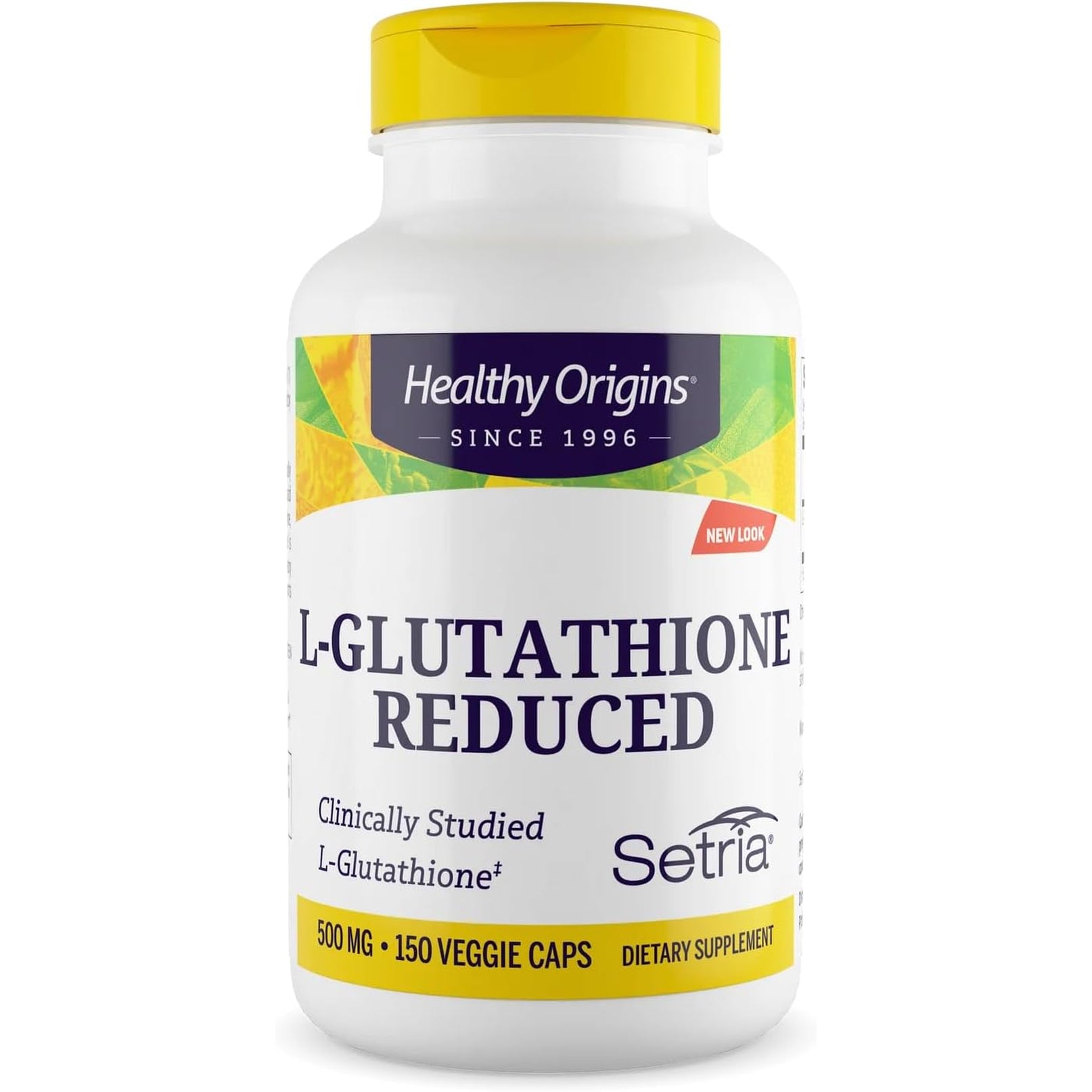 Healthy Origins Setria L-Glutathione 500 Mg, 150 Veggie Capsules - Reduced Form Master Antioxidant Supplement - Supports Liver Health, Detoxification, Immune Function & Healthy Skin - 5 Month Supply