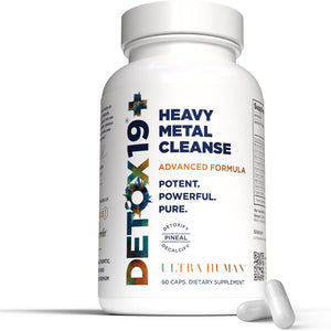 Ultra Human Daily Wellness Support – Heavy Metal Detox Cleanse, with Zeolite, Shilajit, Organic Chlorella & Spirulina, NAC & Alpha Lipoic. Supports Daily Detox, Cognition, Immune System -(Made in USA)