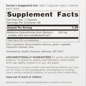 DOCTORS' PREFERRED Berberine Clinical Grade Supplement - Doctor Formulated | 1500 Mg per Daily Serving | 90 Count
