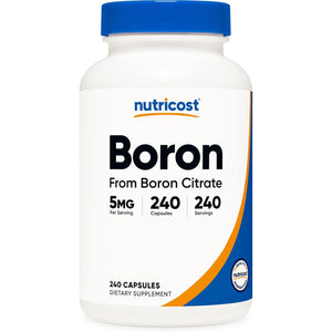 Nutricost Boron Capsules 5Mg, 240 Vegetarian Capsules - Gluten Free and Non-Gmo