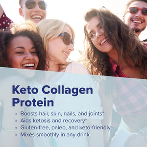 Superior Source Keto Collagen - Collagen Protein Powder with MCT Oil - Supports Hair, Skin, Nails & Joint Health - Dairy-Free - Chocolate, 14 Oz