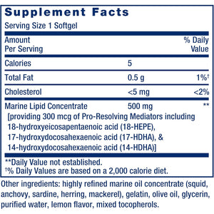 Life Extension Pro-Resolving Mediators, 18-HEPE, 17-HDHA, 14-HDHA, Supports the Body’S Natural Post-Inflammatory Response, Gluten Free, Non-Gmo, 30 Softgels