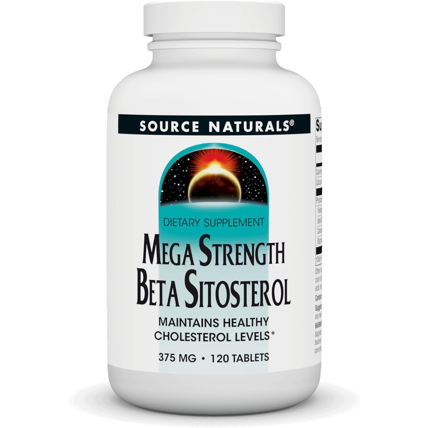 Source Naturals Mega Strength Beta Sitosterol 375Mg - 120 Tablets