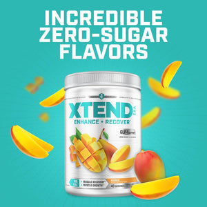 Xtend EAA + BCAA Powder for Muscle Recovery & Lean Muscle Growth, 9 Essential Amino Acids for Intra Workout or Post Workout Recovery, 10G Eaas per 2 Servings, Mango 40 Servings