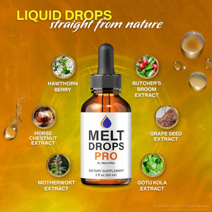 Melt Drops Pro – Meltdrops Liquid Formula for Body Balance, Fitness & Energy | Plant-Based Blend for Active Lifestyle Support | Easy-To-Use Gotas | Inspired by Pink Salt Trick (30 Servings)