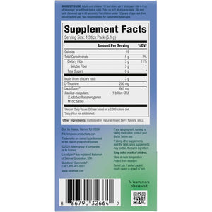 Benefiber Dual Action Biotic plus Stress Relief, 18 Count Stick Packs