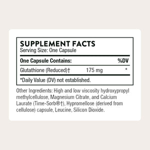 THORNE - Glutathione-Sr - Sustained-Release Supplement - Provides Antioxidant Support for the Liver, Brain, Heart, Lung & Eyes* - NSF Certified for Sport - Gluten, Dairy & Soy-Free - 60 Capsules
