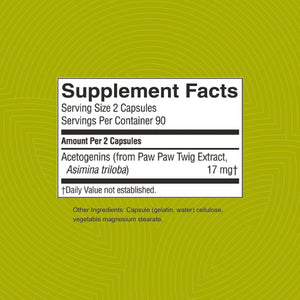 Nature'S Sunshine Paw Paw Cell-Reg, 180 Capsules | Contains over 50 Acetogenins to Modulate ATP Production and Blood Supply