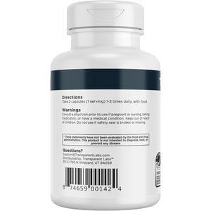 Transparent Labs Vitality Testosterone Booster - Testosterone Supplement for Men with Ashwagandha KSM-66, Primavie Shilajit Extract, & DIM to Support Vitality, & Bioavailable Testosterone - 60 Count