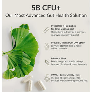 Bioptimizers Probiotic Breakthrough – Lactobacillus Plantarum OM Probiotics & Prebiotics Health Supplement for Gut, Digestive & Immune Support Probiotics for Women Men Elderly– 30 Vegan Capsules