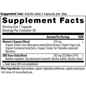 Ancient Nutrition Probiotics for Women, Once Daily Women'S Probiotics 30Ct, Digestive Support and Reduces Occasional Bloating, Made with Chaste Tree Berry and Amla Berry, 25 Billion Cfus*
