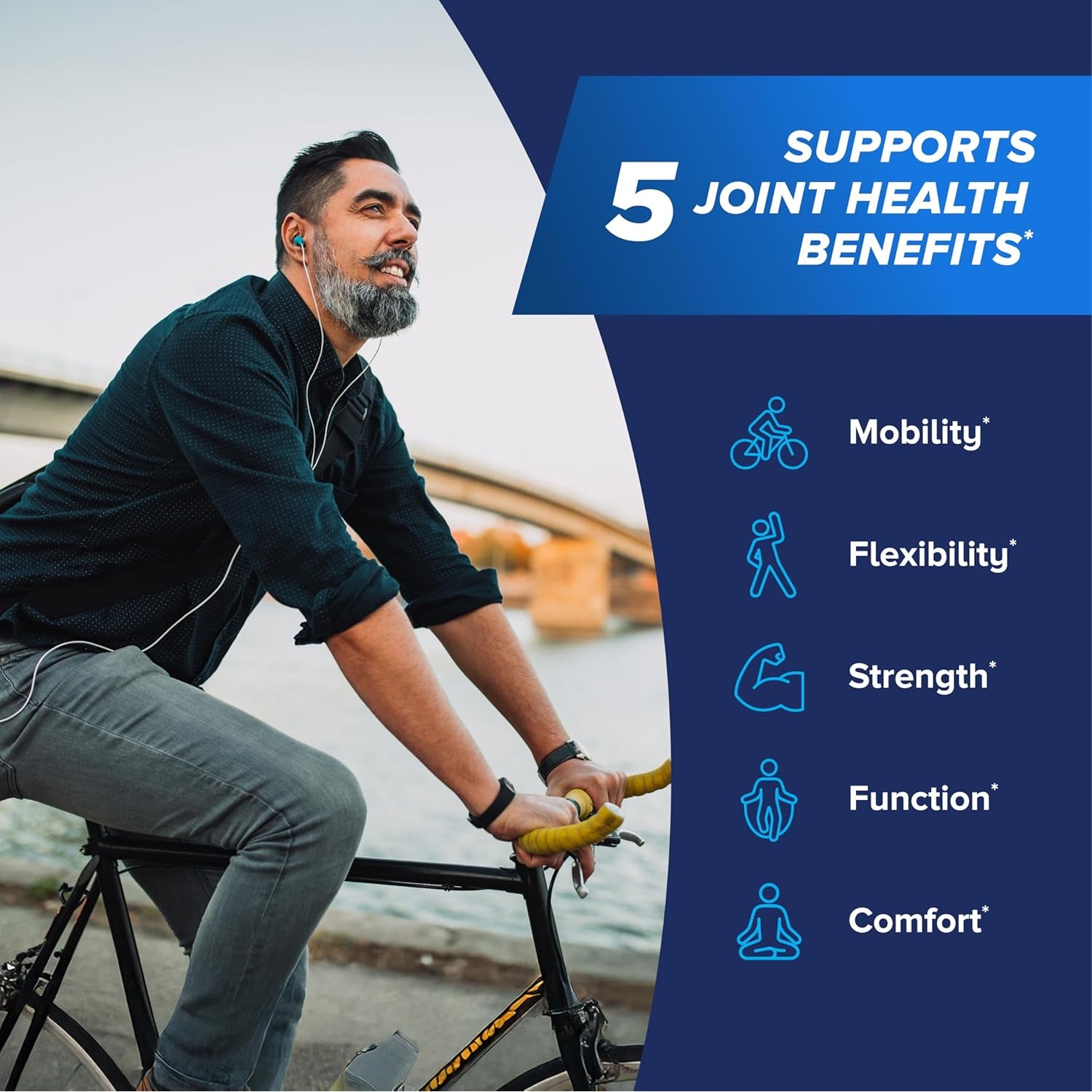 Osteo Bi-Flex One per Day Vitamin D Supplement, Improve Joint Function, Support Bone and Immune Health, 30 Coated Tablets