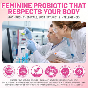 Women'S Probiotics Slippery Elm Gummies,Her Juicy PH Balance,Vaginal Feminine Probiotics Pineapple Gummies,Digestive,Immune Health
