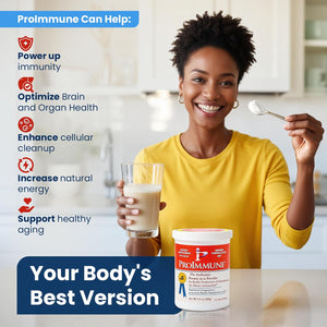 Glutathione Supplement 2 Month Supply of Glutathione Powder Precursor – Proimmune Immune Formulation 200® for Powerful Immune Support - Doctor-Formulated Antioxidant Complex, 62 Servings