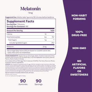 Natrol Melatonin Gummies, Sleep Support, 90 Strawberry-Flavored Adult Melatonin Gummies, 5 Mg Sleep Aids for Adults