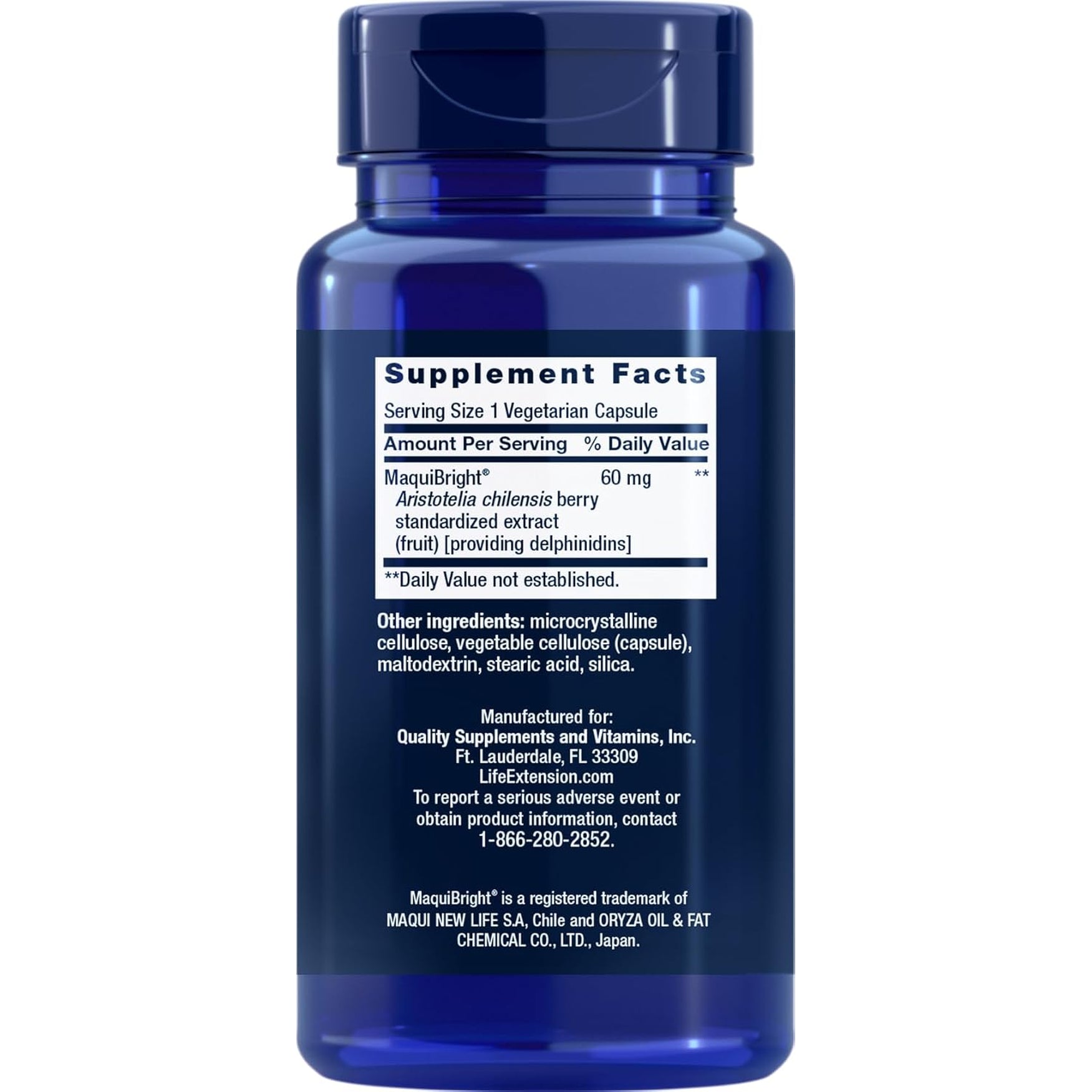 Life Extension Tear Support with Maquibright 60 Mg, 30 Vegetarian Capsules (Pack of 2)