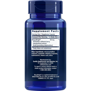 Life Extension Tear Support with Maquibright 60 Mg, 30 Vegetarian Capsules (Pack of 2)