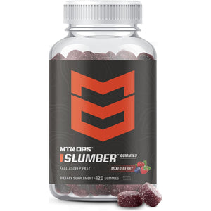MTN OPS Melatonin Gummies for Sleep – Sleep Gummies with 2.5Mg Melatonin, Tart Cherry 1000Mg, Chamomile, Natural Flavors, Mixed Berry Flavor, 60 Servings