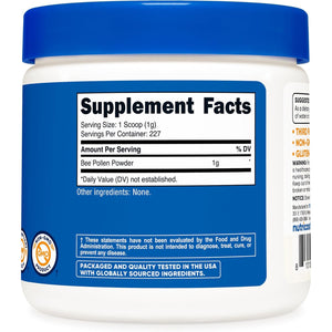 Nutricost Bee Pollen Powder (8 Oz) (Unflavored) - 227 Servings, Gluten Free, Non-Gmo, Vegetarian Dietary Supplement