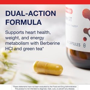 Metagenics Berberine GT - Berberine Supplement 500 Mg - Supports Heart Health, Healthy Cholesterol, Triglyceride & Carbohydrate Metabolism - Non-Gmo, Gluten-Free, Vegetarian - 60 Capsules
