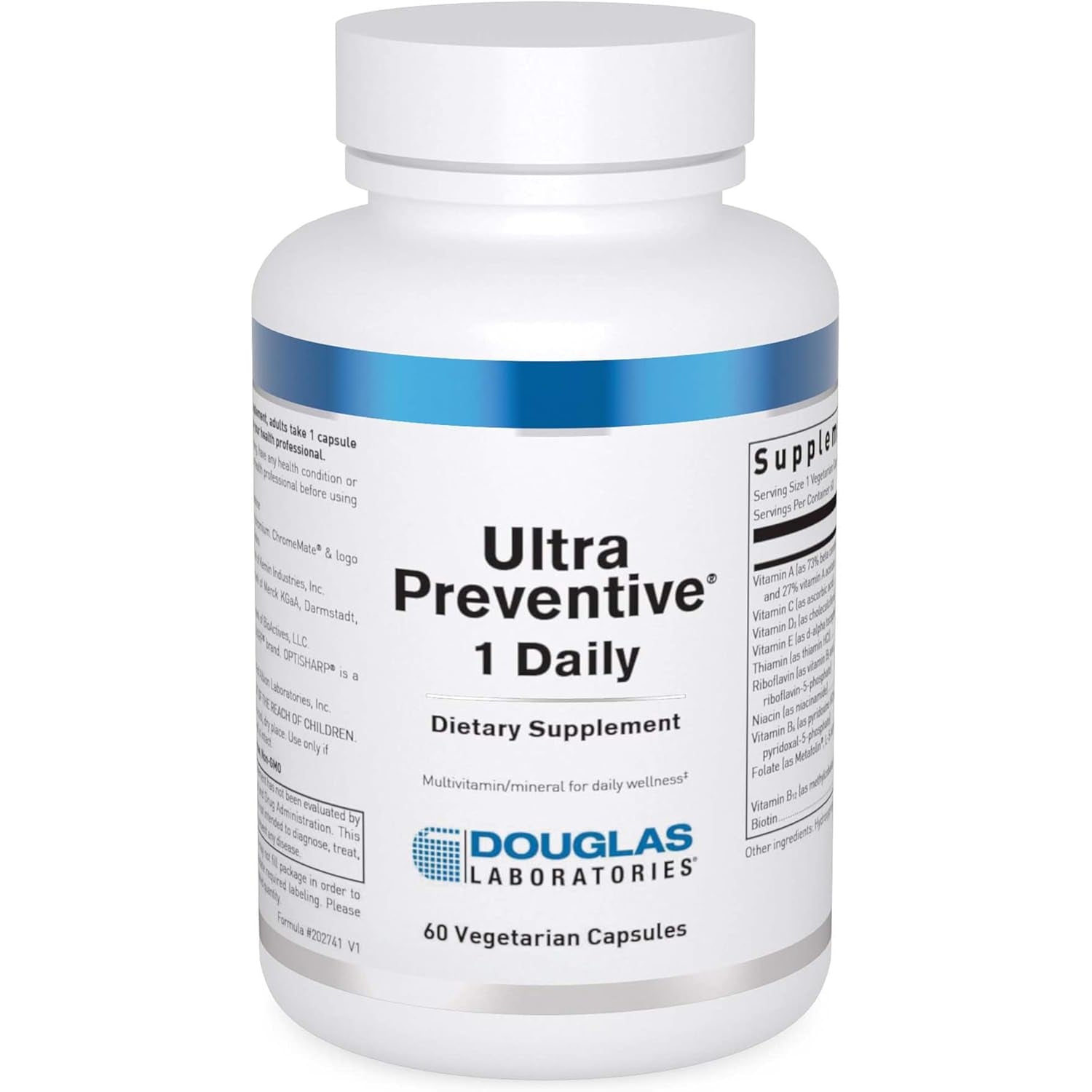 Douglas Laboratories Ultra Preventive 1 Daily | Multivitamin and Mineral Supplement to Support Energy Production, Immune Function, and Overall Health* | 60 Capsules