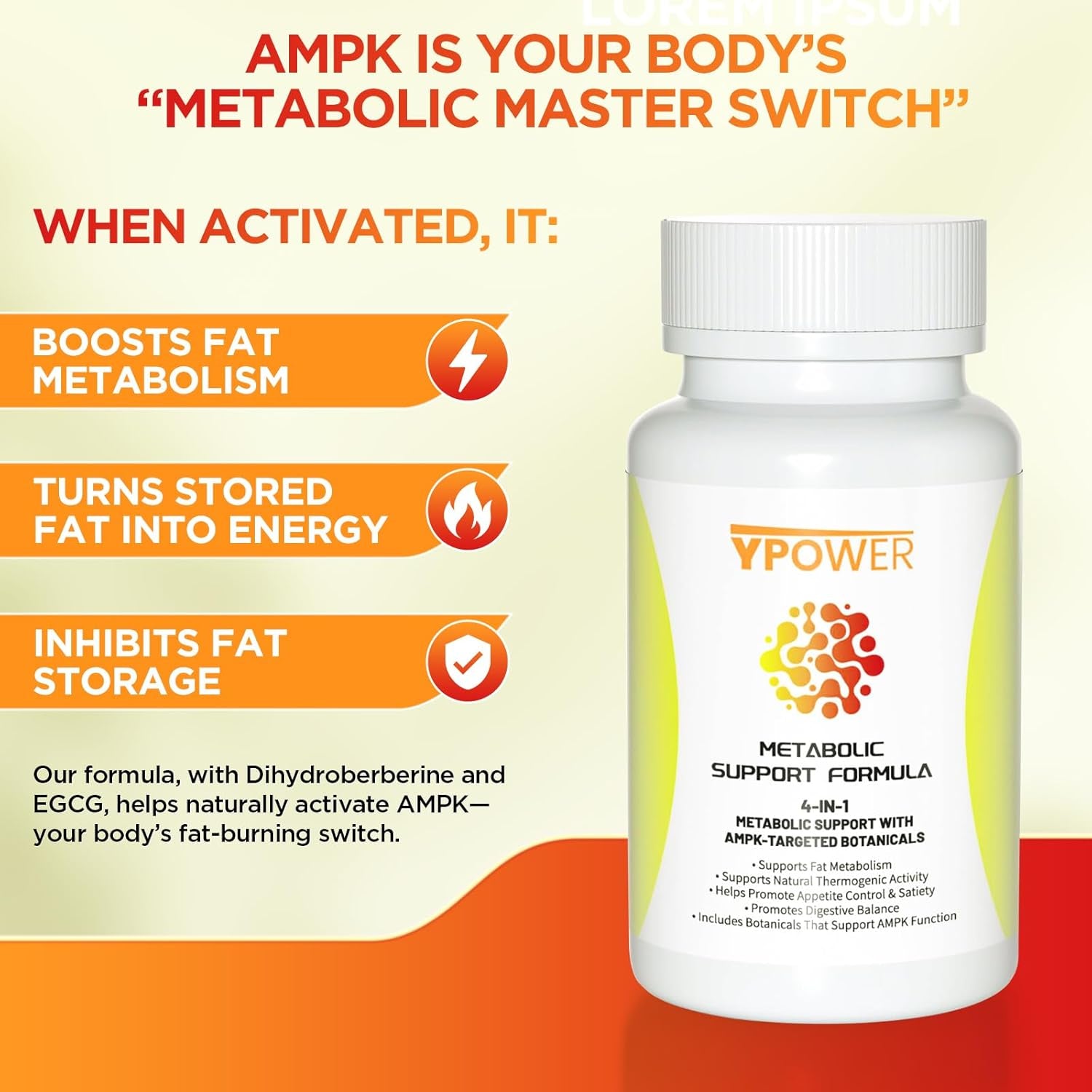 Natural Thermogenic Fat Burner – 4 in 1 Metabolic Support for Stubborn Fat, Metabolism Boost & Weight Control, 24/7 Weight Loss, 60 Capsules