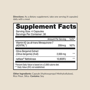 Pure Blood - Advanced Circulatory Support, Clinically Dosed Ingredients, Cholesterol & Lipid Balance, Clean + Transparent Formula, 120 Capsules