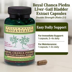 Whole World Botanicals Royal Chanca Piedra Herbal Supplement – Traditional Amazon Herb (120 Vegan Capsules, Liver Vegan Capsules)