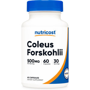 Nutricost Coleus Forskohlii 500Mg, 60 Capsules - Maximum Strength Formula