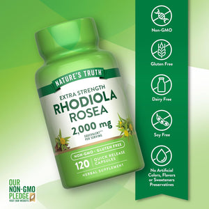 Nature'S Truth Rhodiola Rosea | 120 Capsules | Non-Gmo & Gluten Free Extract Supplement