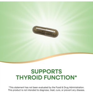 Nature'S Way Kelp - Kelp Supplement for Thyroid Function Support* - Botanical Ingredient - Plant-Derived Capsule - Plant-Sourced Iodine - Vegan, Gluten-Free & Dairy-Free - 180 Count (180 Servings)