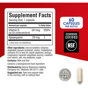 Prevagen Extra Stregnth - 120 Capsules (4 Month Supply) | Formulated for Your Brain | 20Mg of Apoaequorin plus Vitamin D3 with 7-Day Pill Minder
