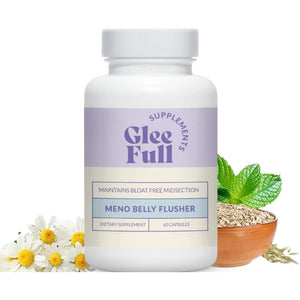 Gleefull Meno Belly Flusher - Menopause Supplements for Women - Hormone Balance for Weight Loss - Supports Digestion to Maintain Healthy Metabolism