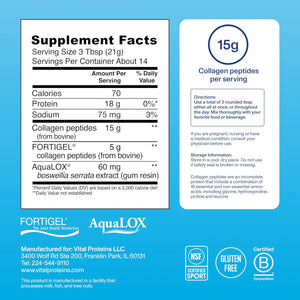 Vital Proteins® Active Complex, 20G Collagen Peptides, Improves Joint Comfort, Supports Movement & Mobility
