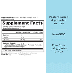 Ancient Nutrition Collagen Peptides, Collagen Peptides Powder, Vanilla Hydrolyzed Collagen, Supports Healthy Skin, Joints, Gut, Keto and Paleo Friendly, 12 Servings, 20G Collagen per Serving