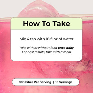 HUM Flatter Me Fiber Supplement for Women & Men, Prebiotics & Digestive Enzymes to Support Weight & Bloating, Digestive & Gut Health, Fiber Powder Drink Mix, Strawberry Lemon - 10 Servings
