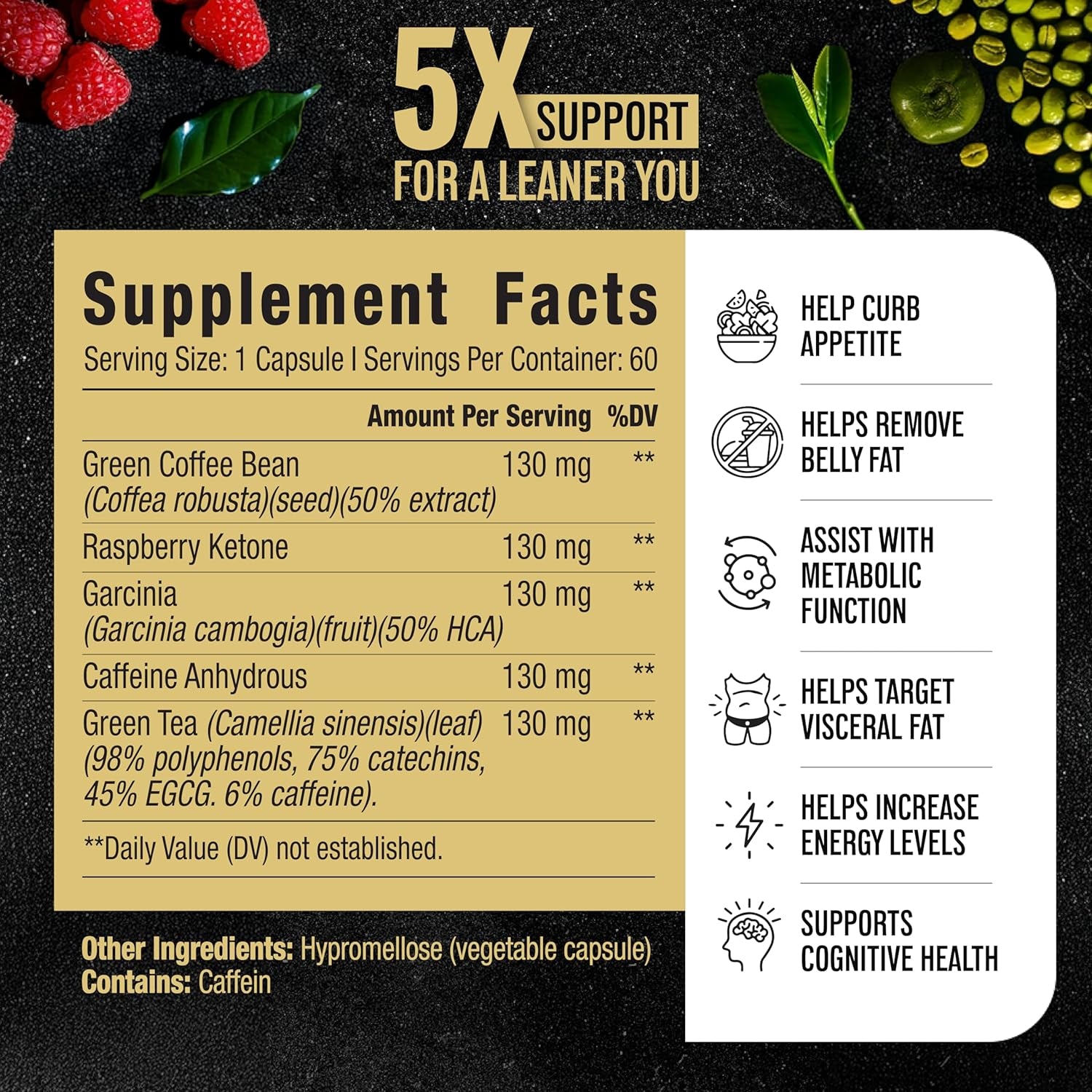 Male Performance Burner | GLP-1 Pathway Support + Fat Burner for Men | Helps Lose Weight, Maintain Muscle, Boost Energy | 3Rd Party Tested Formula | 60 Unisex Weight Loss Pills All Adults