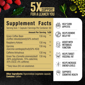 Male Performance Burner | GLP-1 Pathway Support + Fat Burner for Men | Helps Lose Weight, Maintain Muscle, Boost Energy | 3Rd Party Tested Formula | 60 Unisex Weight Loss Pills All Adults