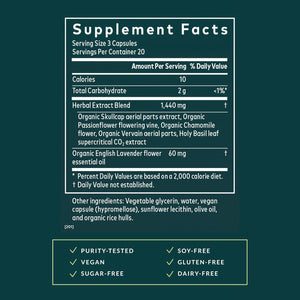 Gaia Herbs Calm A.S.A.P. - Stress Support Supplement with Skullcap, Passionflower, Chamomile, Vervain, Holy Basil & More - Supports Calm* - 60 Vegan Liquid Phyto-Caps (20 Servings)