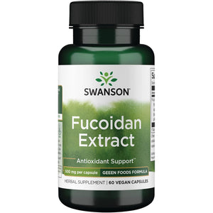 Swanson Maximum Strength Fucoidan Extract Immune Support Supplement for Adults Seeking Natural Immune Defense from Brown Seaweed - 500 Mg (60 Vegan Capsules)