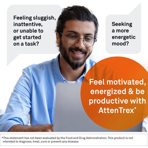 Neuroscience Attentrex - Chewable Brain Supplements for Memory and Focus for Adults & Kids - Supports Dopamine, Epinephrine & Norepinephrine for Natural Energy, Attention & Cognitive Clarity (60 Ct)