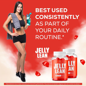 Jelly Lean Gummies - Official Jelly Lean Gummys Advanced Premium Formula Maximum Strength, All Natural Daily Jellylean Vitamins Support for Overall Health & Wellness, 60 Gummies for 1 Month