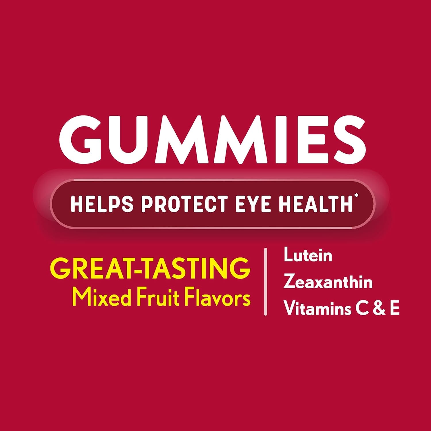 Ocuvite Eye Vitamin & Mineral Supplement, Gummy Multivitamin for Eyes, Zinc, Vitamin C & E, Lutein & Zeaxanthin Supplements for Vision Support for Adults, 60 Gummies
