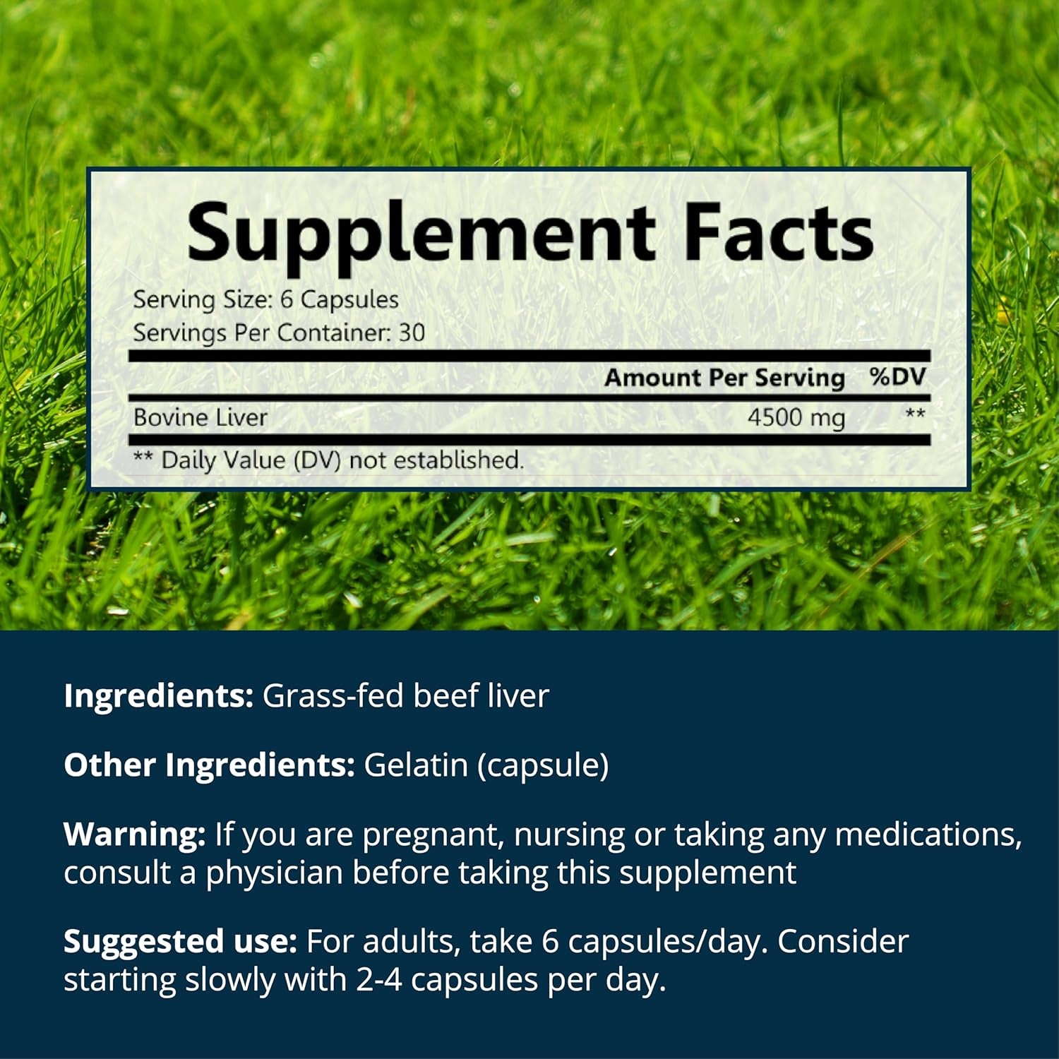 Dr. Boz - Beef Liver Capsules, 30 Servings - 4500Mg Cow Liver - Energy, Immunity, & Health - Vitamin A, B12, Zinc, & Iron Supplement - Grass Fed & Pasture Raised Cows - Made in the USA - Self Care