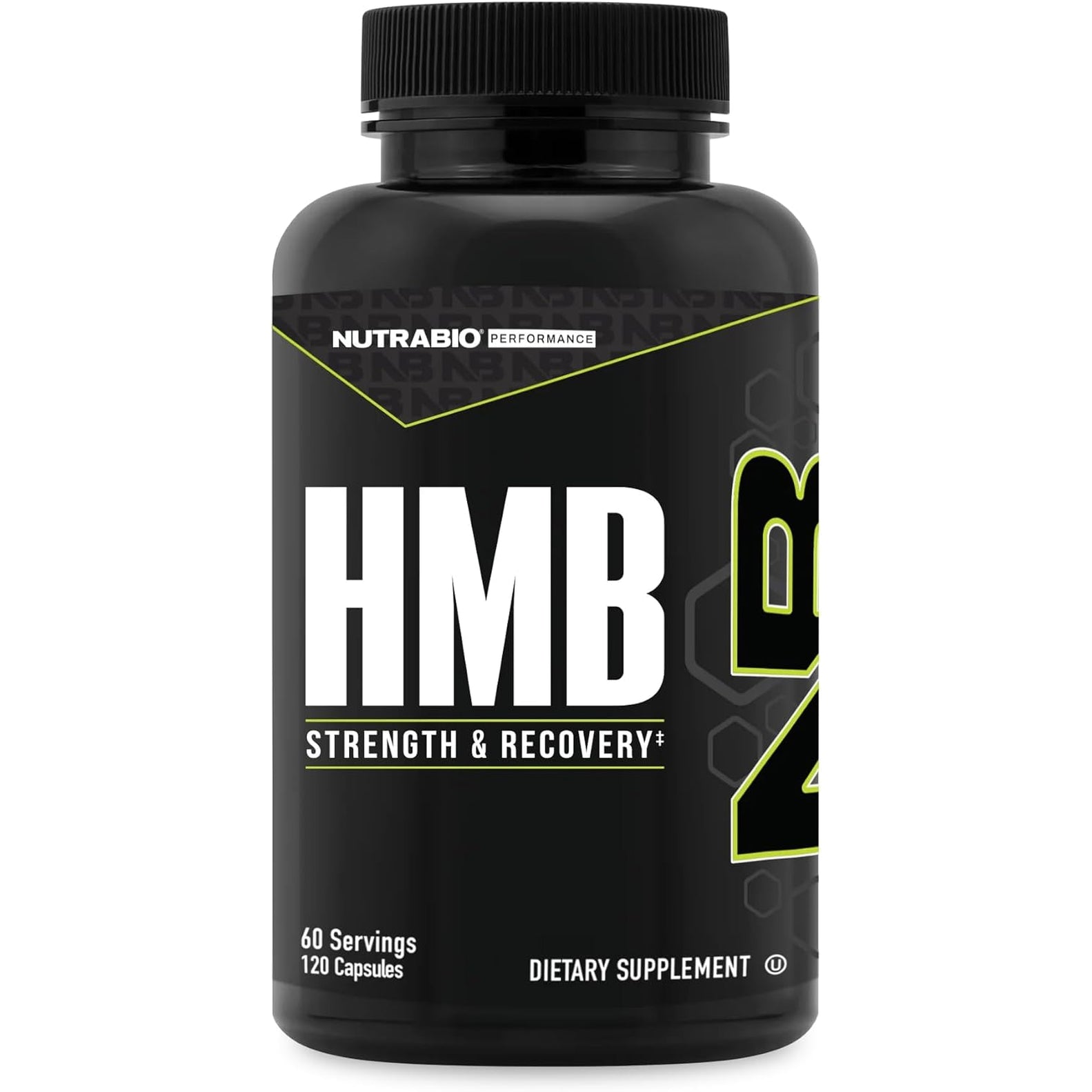 Nutrabio HMB Supplement, Amino Acid, 1000Mg, 120 Capsules
