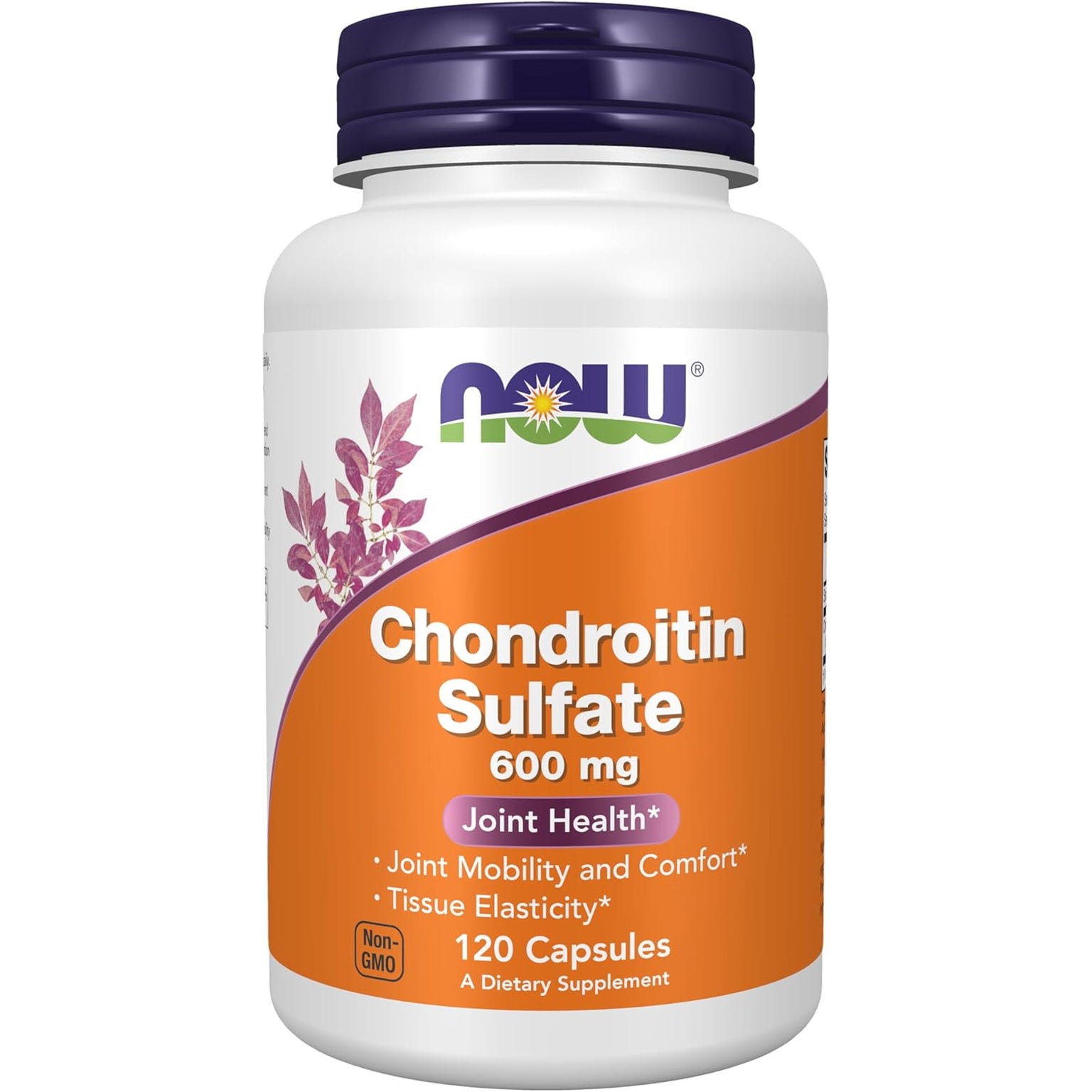 NOW Foods Supplements, Chondroitin Sulfate 600 Mg (A Glycosaminoglycan), Joint Health*, 120 Capsules